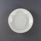 Filiżanka 0,22 l - B014 IWONA (prosta) Złota linia + Spodek 14 cm - B014 IWONA Złota linia - zdjęcie