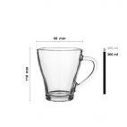 Kubek szklany 360 ml / 1 szt. - Hugo (1000590360) - zdjęcie
