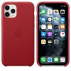 Etui do iPhone 11 Pro Apple Leather Case - czerwone - zdjęcie