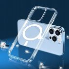 Etui do iPhone 14 Pro z MagSafe TECH-PROTECT Flexair Hybrid - Przeźroczyste - zdjęcie