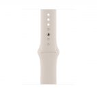 Apple Watch SE 2 44mm aluminium w kolorze księżycowej poświaty z paskiem sportowym w kolorze księżycowej poświaty - zdjęcie