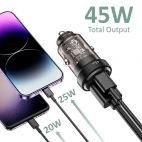 Ładowarka Tech-Protect Car Charger CC45W 2-port - zdjęcie