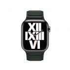 Apple do pasek do Apple Watch 38/40/41/42mm z karbowanej skóry rozmiar M/L - zielony - zdjęcie