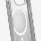 Etui do iPhone 15 Pro Max PURO Gradient MagSafe srebrne - zdjęcie