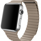 Apple Opaska Skórzana 46mm L w kolorze piaskowca - zdjęcie