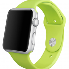 Apple Pasek 44 silikonowy w kolorze zielonym - zdjęcie