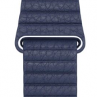 Apple pasek Apple Watch 41mm z karbowanej skóry w kolorze nocnego błękitu - rozmiar L - zdjęcie
