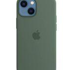 Etui do iPhone 13 mini Apple Silicone Case z MagSafe - eukaliptusowe - zdjęcie 