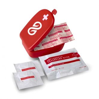 Apteczka w plastikowym opakowaniu, 5 el. - Czerwony - zdjęcie główne