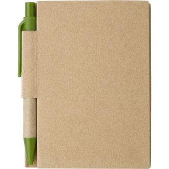 Notes Eco1 z długopisem - Zielony - zdjęcie główne