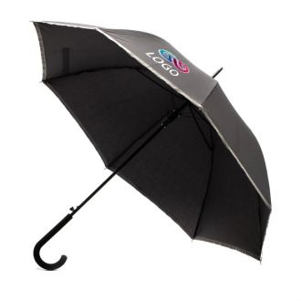 Parasol z taśmą odblaskową Refu - Czarny - zdjęcie główne
