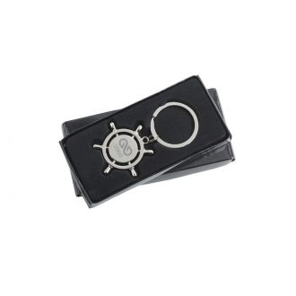 Brelok metalowy Steering Wheel - Srebrny - zdjęcie główne