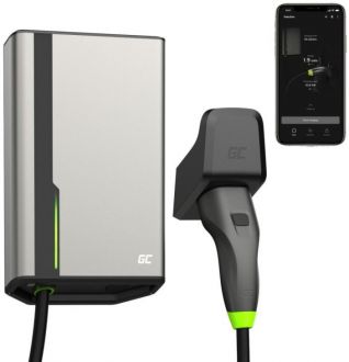 ŁADOWARKA EV Wallbox Green Cell HabuDen EVGC021A2275 22kW TYPE 2 7,5M GC App BT Wi-Fi - zdjęcie główne