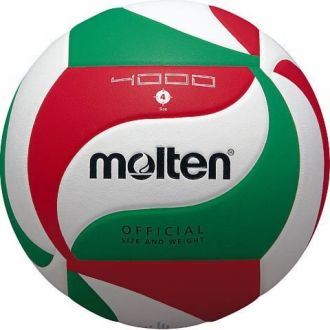 Piłka siatkowa MOLTEN V4-M4000 zielono-biało-czerwona rozmiar 4 - zdjęcie główne