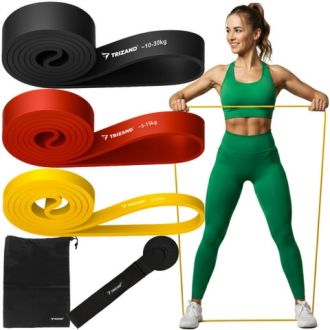 Zestaw gum do ćwiczeń - 3szt. Trizand 25879 - zdjęcie główne