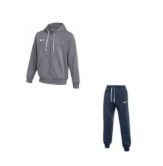 Komplet męski Nike Park 26 Fleece Full-Zip Hoodie szara IB1228 071 - zdjęcie główne