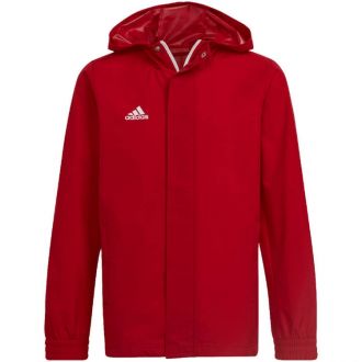 Kurtka dla dzieci adidas Entrada 22 All-Weather czerwona IK4013 - zdjęcie główne