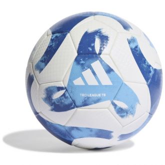 Piłka nożna adidas Tiro League Thermally Bonded biało-niebieska - zdjęcie główne