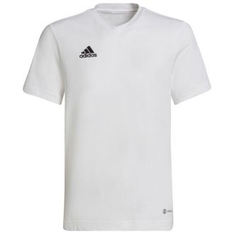 Koszulka sportowa dziecięca adidas TEE biała bawełniana - zdjęcie główne