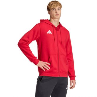 Bluza męska adidas Entrada 26 FZ Hoody czerwona KF5944 - zdjęcie główne