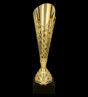 Puchar metalowy złoty - FIBI H-36cm 4173C - zdjęcie główne