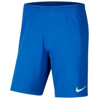 Spodenki dziecięce Nike Dri-FIT Park III niebieskie poliestrowe - zdjęcie główne