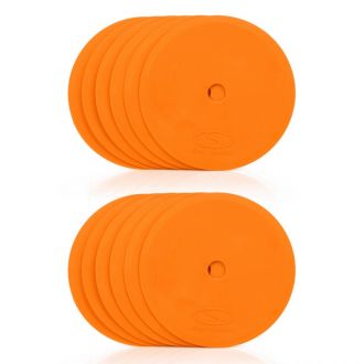 Płaskie znaczniki pola - okrągłe 15 cm - 12x pomarańczowy SMJ sport ZPO-O - zdjęcie główne
