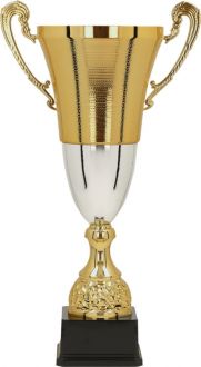 Puchar metalowy złoto-srebrny - BALTA H-53cm, R-180mm 2071D - zdjęcie główne