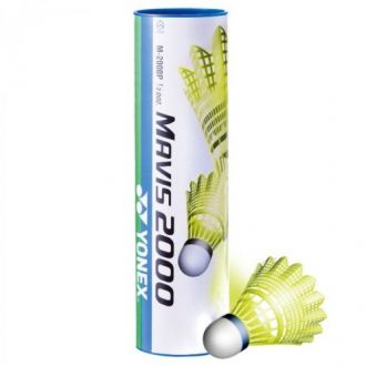Lotki do badmintona YONEX MAVIS2000 nylonowe szybkie żółty koszyczek - zdjęcie główne