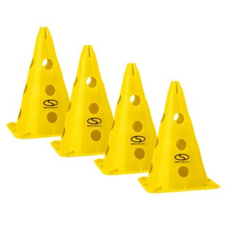 Pachołek treningowy zestaw 4 szt. - 30 cm żółty / PT4-13H-Y - zdjęcie główne