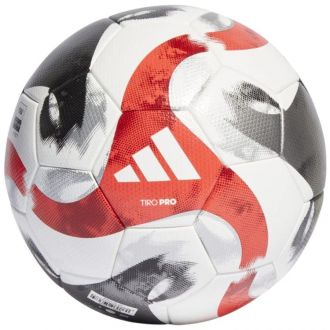 Piłka nożna adidas Tiro Pro biało-szaro-czerwona HT2428 - zdjęcie główne