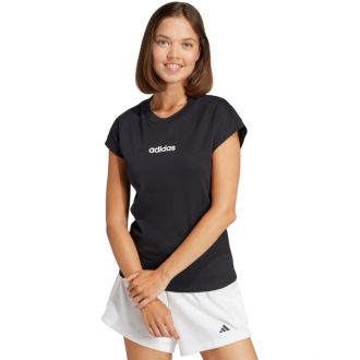 Koszulka damska adidas Essentials Linear Cotton czarna JC8238 - zdjęcie główne