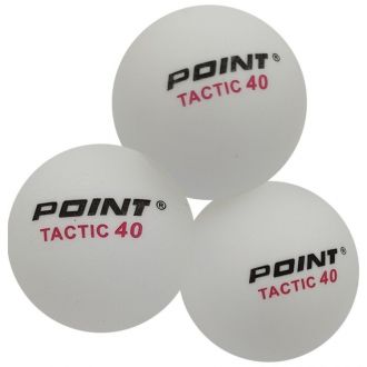 Piłeczki do ping-ponga POINT TACTIC białe 10szt - zdjęcie główne
