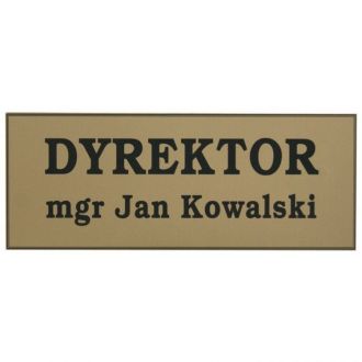 Tabliczka DRZWI złota okolicznościowa - zdjęcie główne