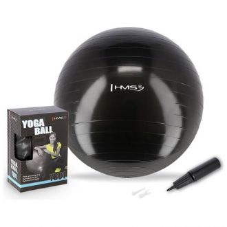 Piłka gimnastyczna fitness HMS YB01 75cm czarna - zdjęcie główne