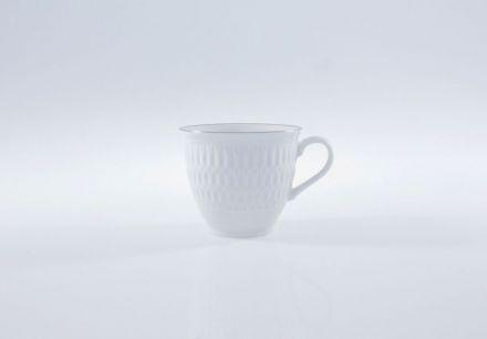Filiżanka 0,22 l - 3607 Sofia / Platynowa + Talerz deserowy 21 cm - 3607 Sofia / Platynowa + Spodek 15,7 cm - 3607 Sofia / Platynowa - zdjęcie główne