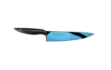 Kasumi Nóż szefa kuchni, kuty Titanium dł. 20 cm, niebieski (K-22020-B) - zdjęcie główne