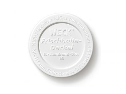 Pokrywka do słoików i butelek 60 mm / 5 szt.- WECK Keep Fresh (WE-K60) - zdjęcie główne