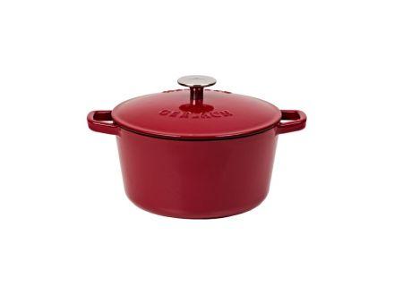 Garnek żeliwny 3,0 l - NATUR IRON / bordo - zdjęcie główne