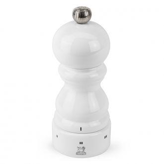 Młynek o soli kamiennej 12 cm - PARIS biały lakier, u-select (PG-2779700) - zdjęcie główne