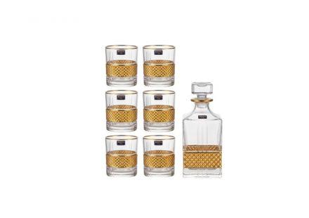 Komplet do whisky 1+6 - Elegante Royal GOLD (963705) - zdjęcie główne