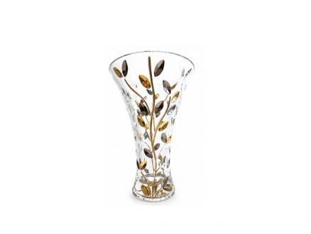 Wazon kryształowy 30,5 x 19,7 cm - Laurus Silver / Gold (963798) - zdjęcie główne
