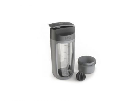 Shaker sportowy z pojemnikiem na odżywkę 0,5 l - Leo (3950227) - zdjęcie główne