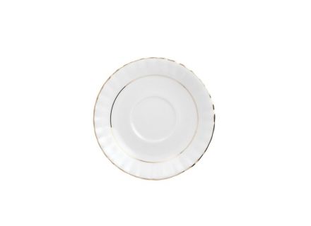 Spodek 16 cm / do filiżanki 0,4 l - B014 IWONA Złota linia - zdjęcie główne