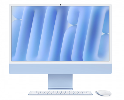 Apple iMac 24 4,5K Retina M4 8/8 Core 16GB 256GB niebieski - zdjęcie główne