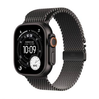 Apple Watch Ultra 3 czarny z bransoletą mediolańską w kolorze czarnym M - zdjęcie główne