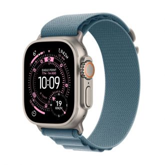 Apple Watch Ultra 3 tytan z opaską Alpine w kolorze jasnoniebieskim L - zdjęcie główne