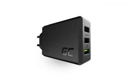 Green Cell ChargeSource 3 - Ładowarka sieciowa 3xUSB 30W Ultra Charge, Smart Charge - zdjęcie główne