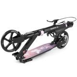 Hulajnoga dwukołowa dla młodzieży dorosłych - z amortyzatorem - HyperMotion Skyline - różowa, aluminiowa - 100kg