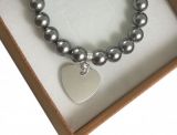 Bransoletka Serce +GRAWER Perły SWAROVSKI® CRYSTALS